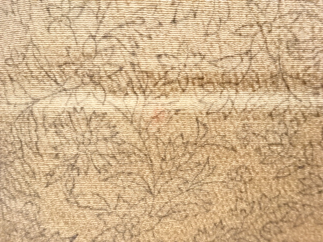  石畳に唐花模様一つ紋単衣訪問着